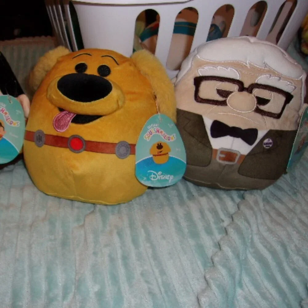 Bundle lot of 3 Disney's Up Dug/Russell/Carl squishmallows New